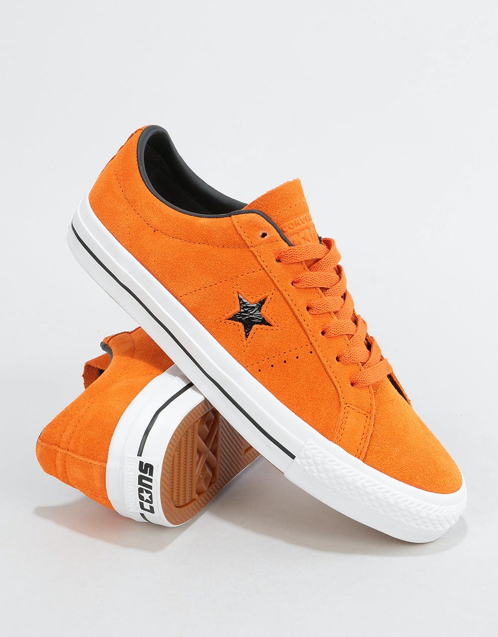 Converse One Star Pro Ox Skate Shoes - Campfire Orange/Black/White
