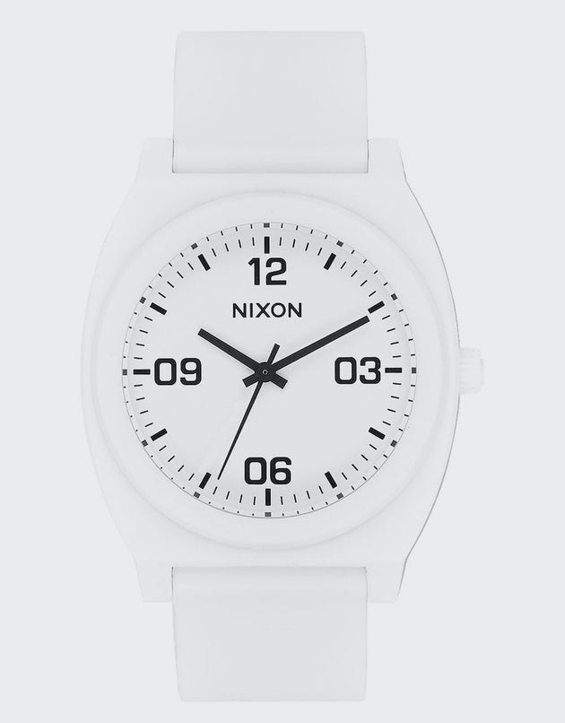 Nixon Time Teller P Corp Watch - Matte White/Black