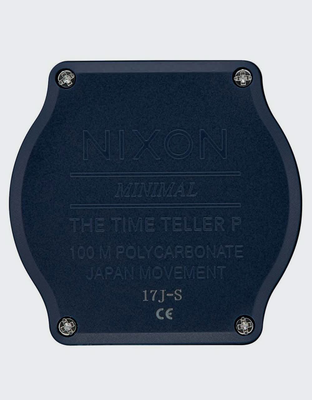 Nixon Time Teller P Corp Watch - Matte Navy/White
