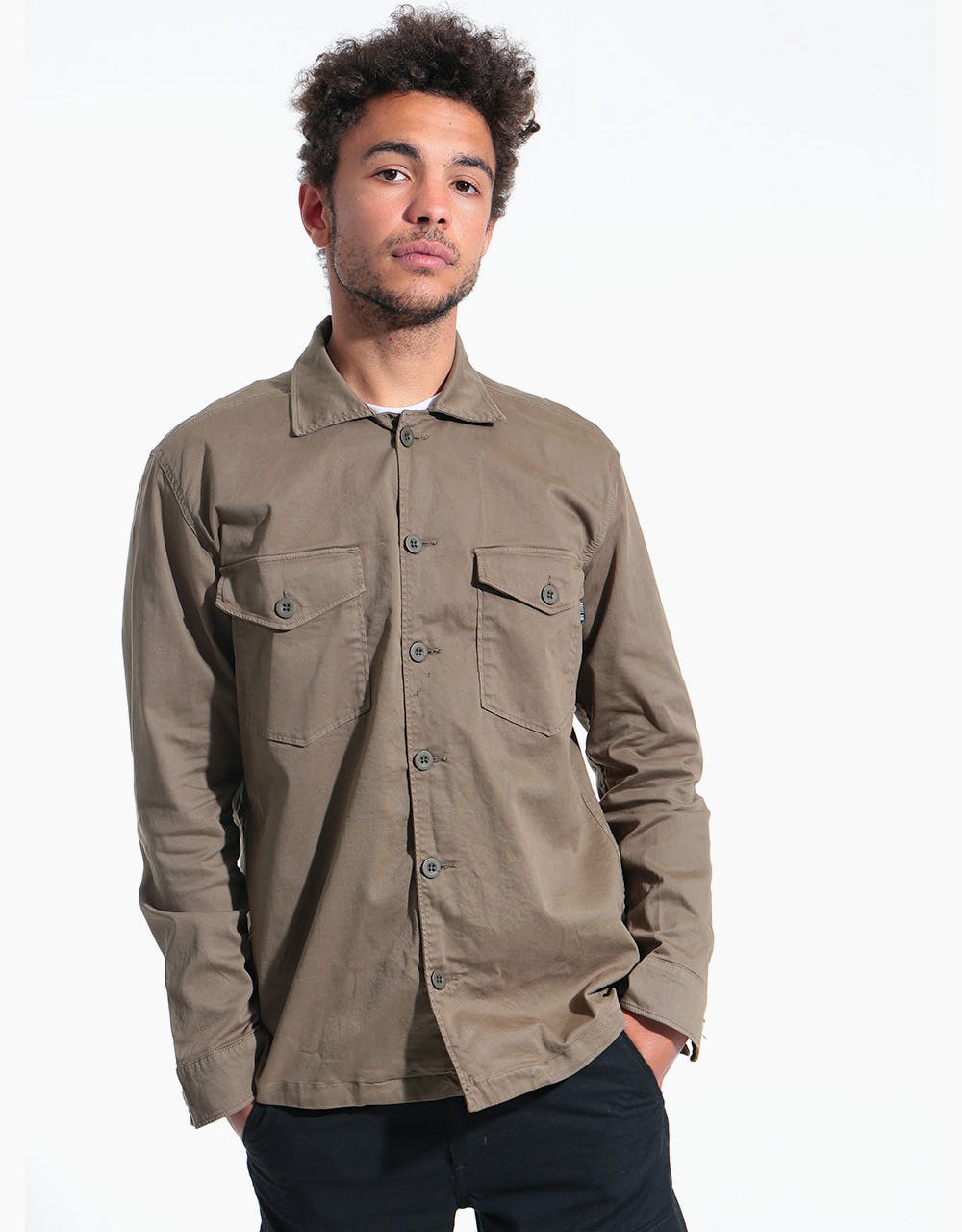 Route One Military Shirt - Olive