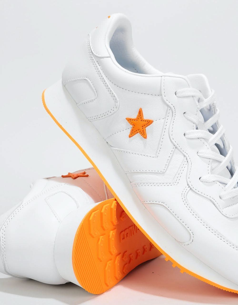 Converse x Illegal Civ Thunderbolt Ox Shoes - White/Orange/White