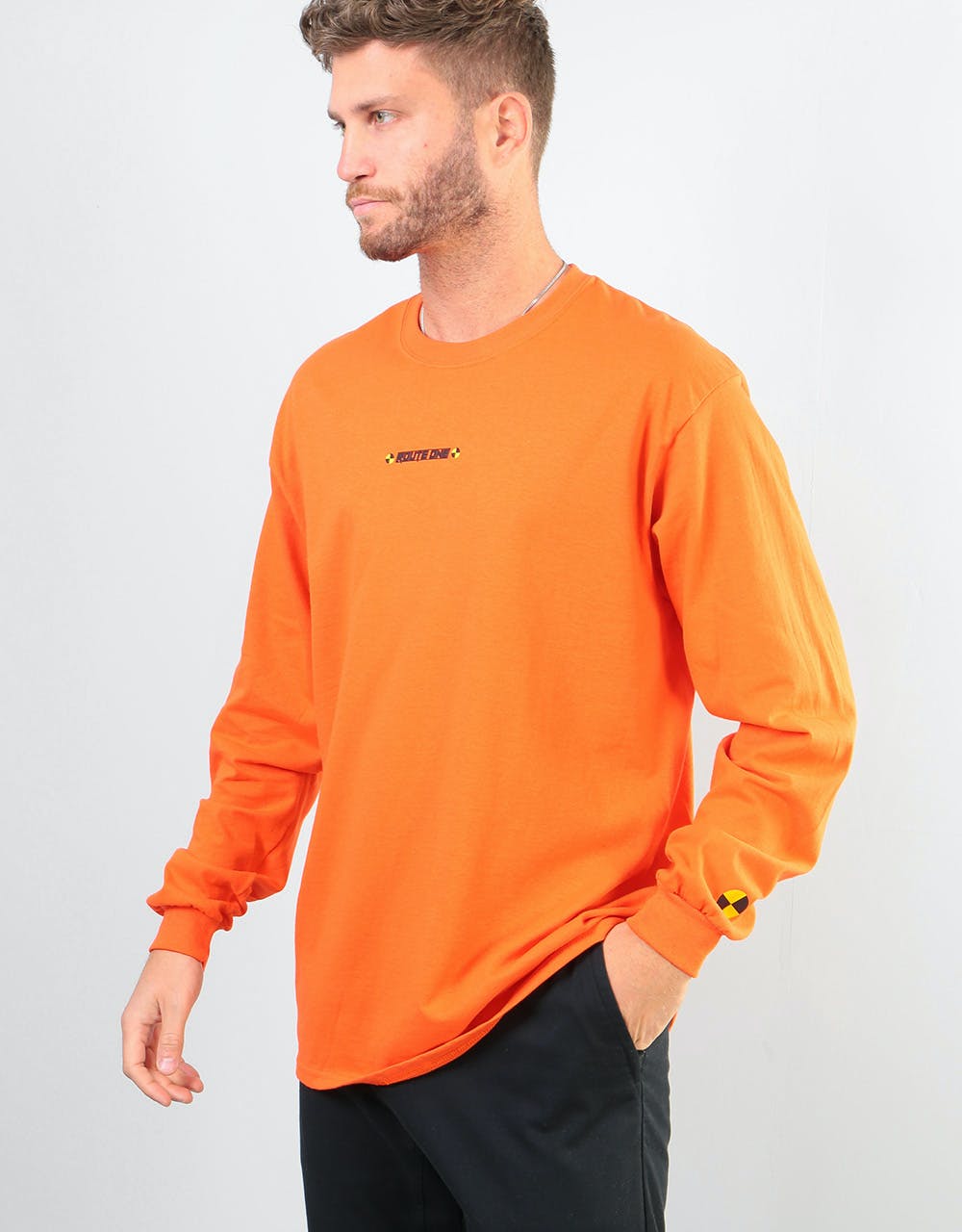 Route One Dummies LS T-Shirt - Sport Orange