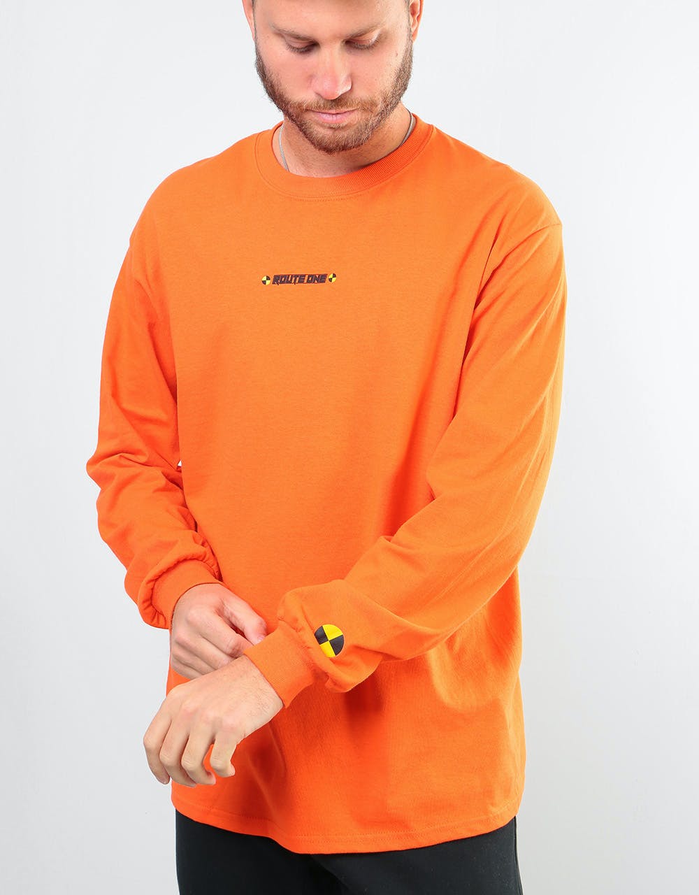 Route One Dummies LS T-Shirt - Sport Orange