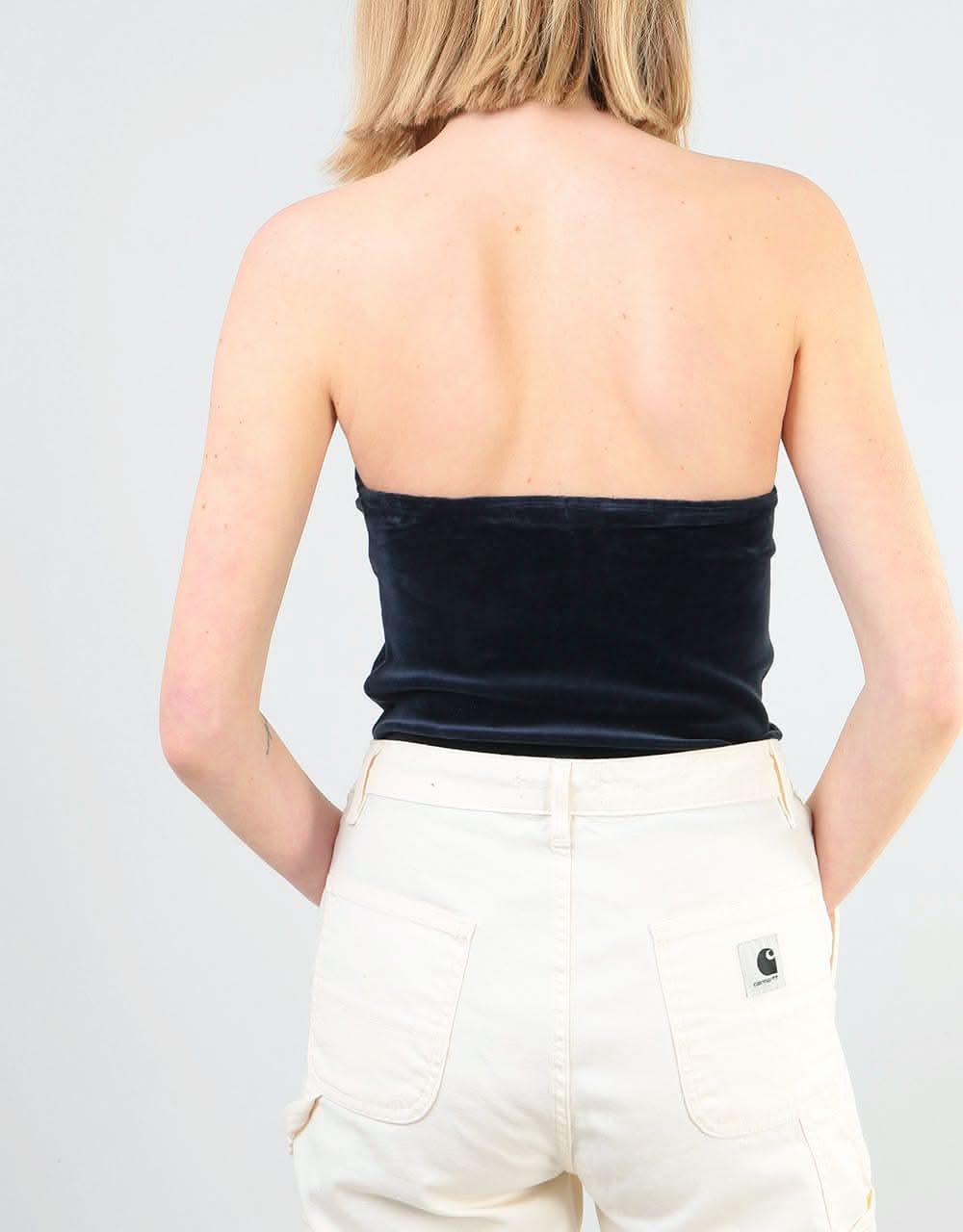 Obey Womens Hydra Tube Top - Dark Indigo