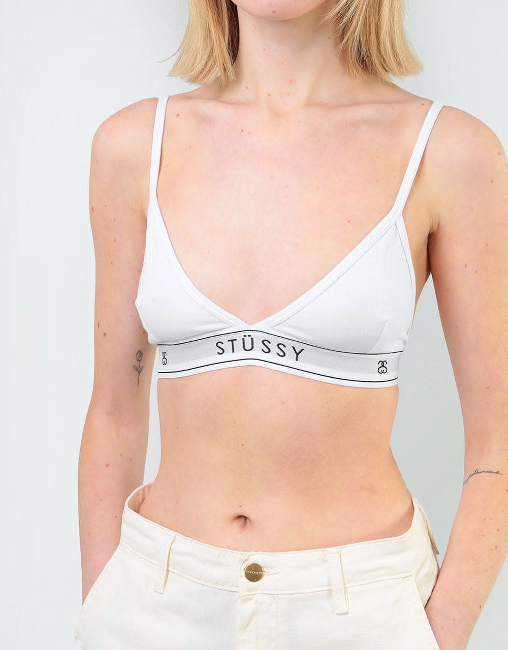 Stüssy Womens Basic Triangle Top - White