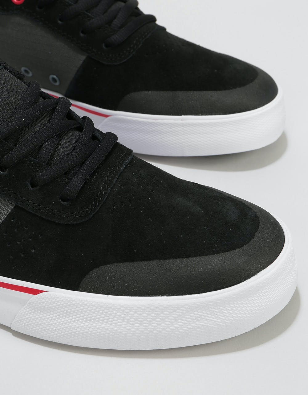 DC Switch Plus S Skate Shoes - Black/Athletic Red/White