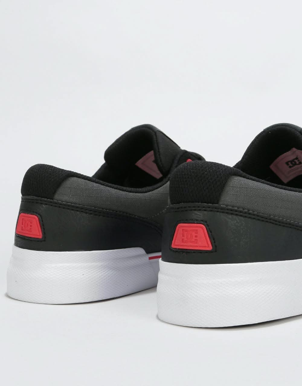 DC Switch Plus S Skate Shoes - Black/Athletic Red/White