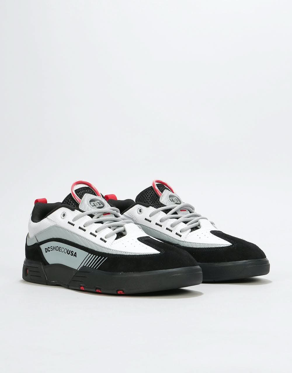 DC Legacy 98 Slim Skate Shoes - Black/White/Red