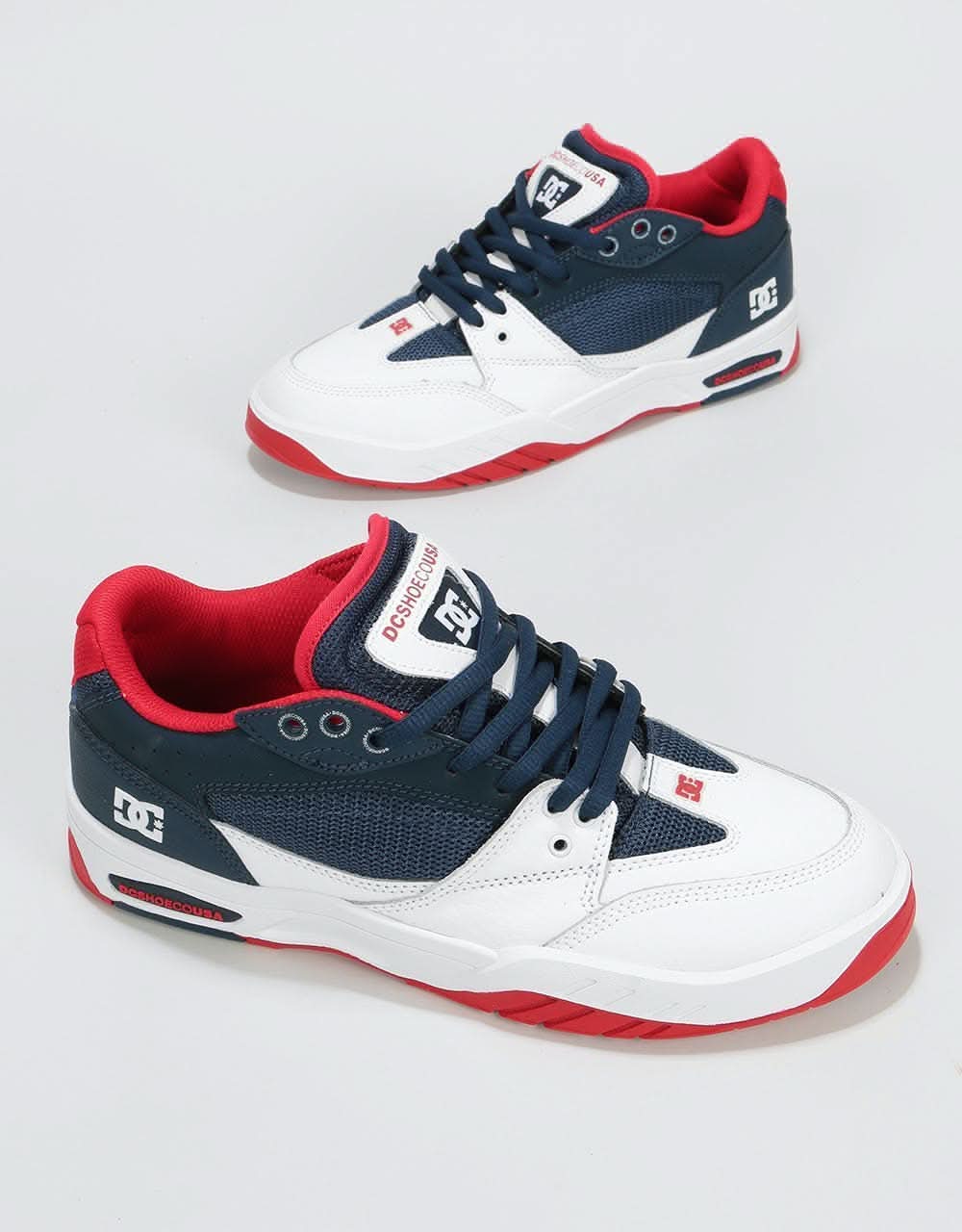 DC Maswell Skate Shoes - Navy/White