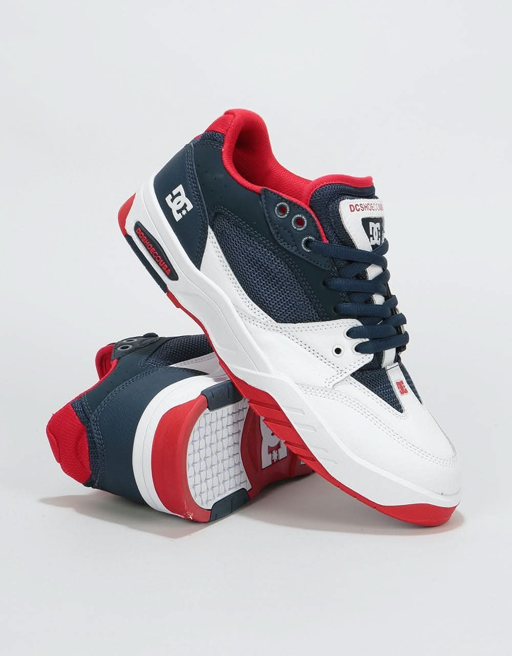 DC Maswell Skate Shoes - Navy/White