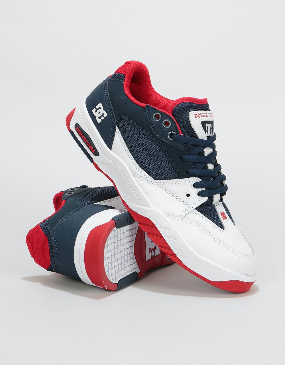 DC Maswell Skate Shoes - Navy/White