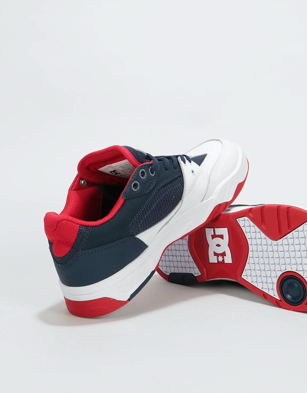 DC Maswell Skate Shoes - Navy/White