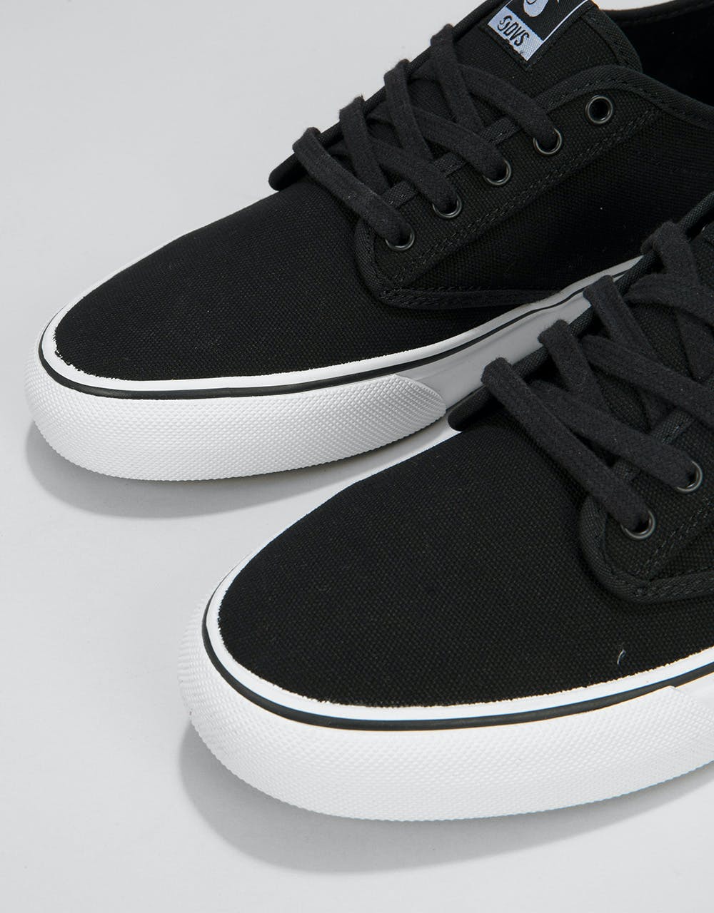 DVS Rico CT Skate Shoes - Black/White Canvas
