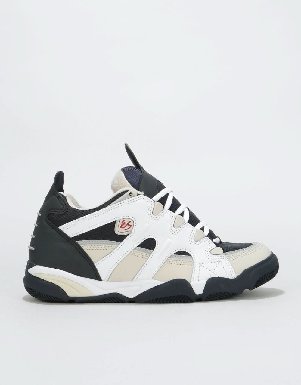 éS Scheme Skate Shoes - White/Grey/Navy