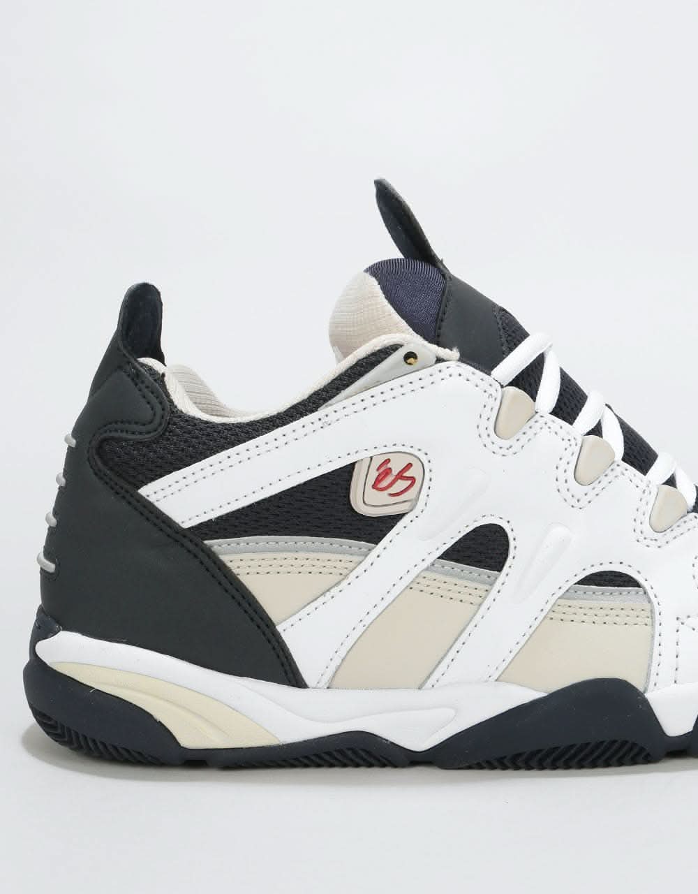 éS Scheme Skate Shoes - White/Grey/Navy
