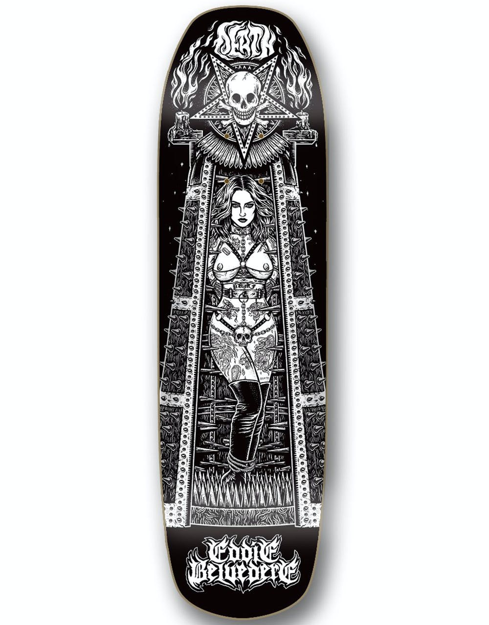Death Belvedere Maiden 'Pool Shape' Skateboard Deck - 9"