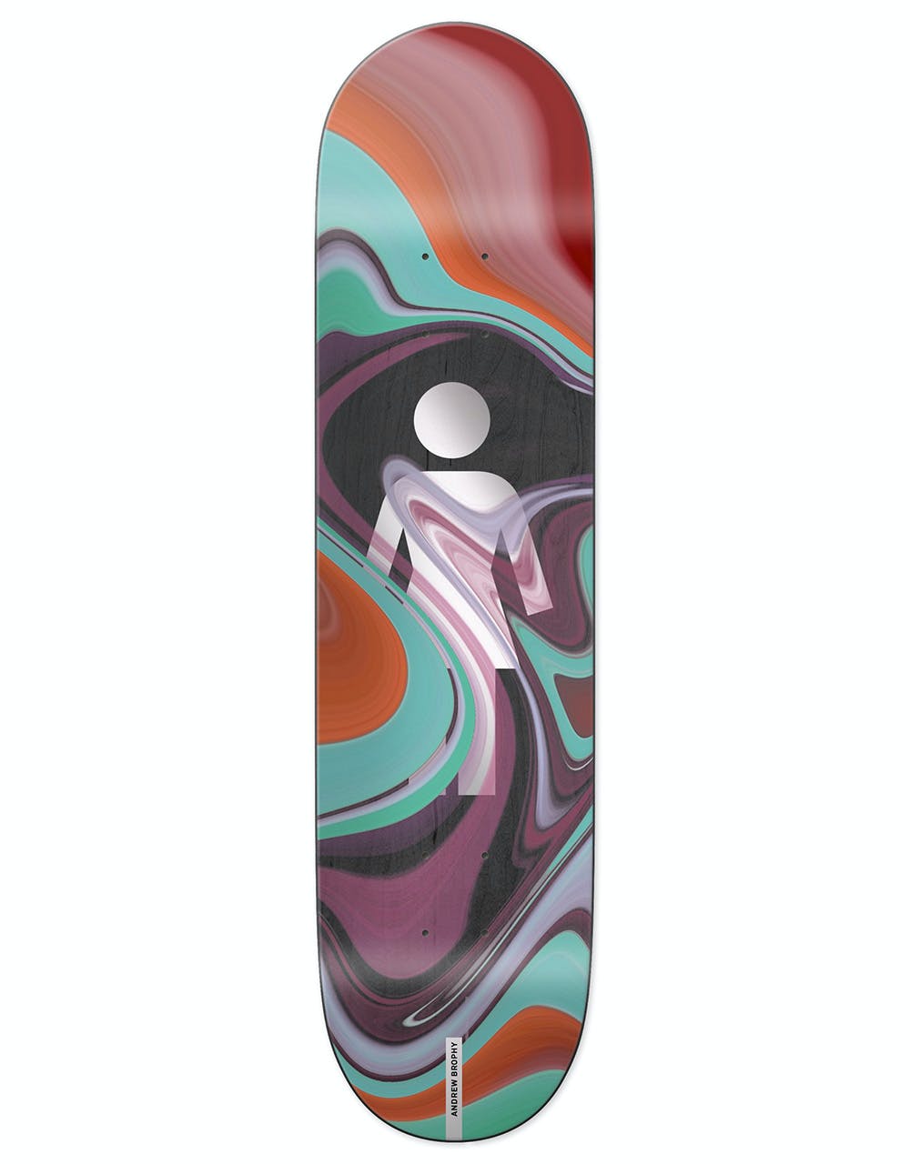 Girl Brophy Oil Slick Skateboard Deck - 8.5"