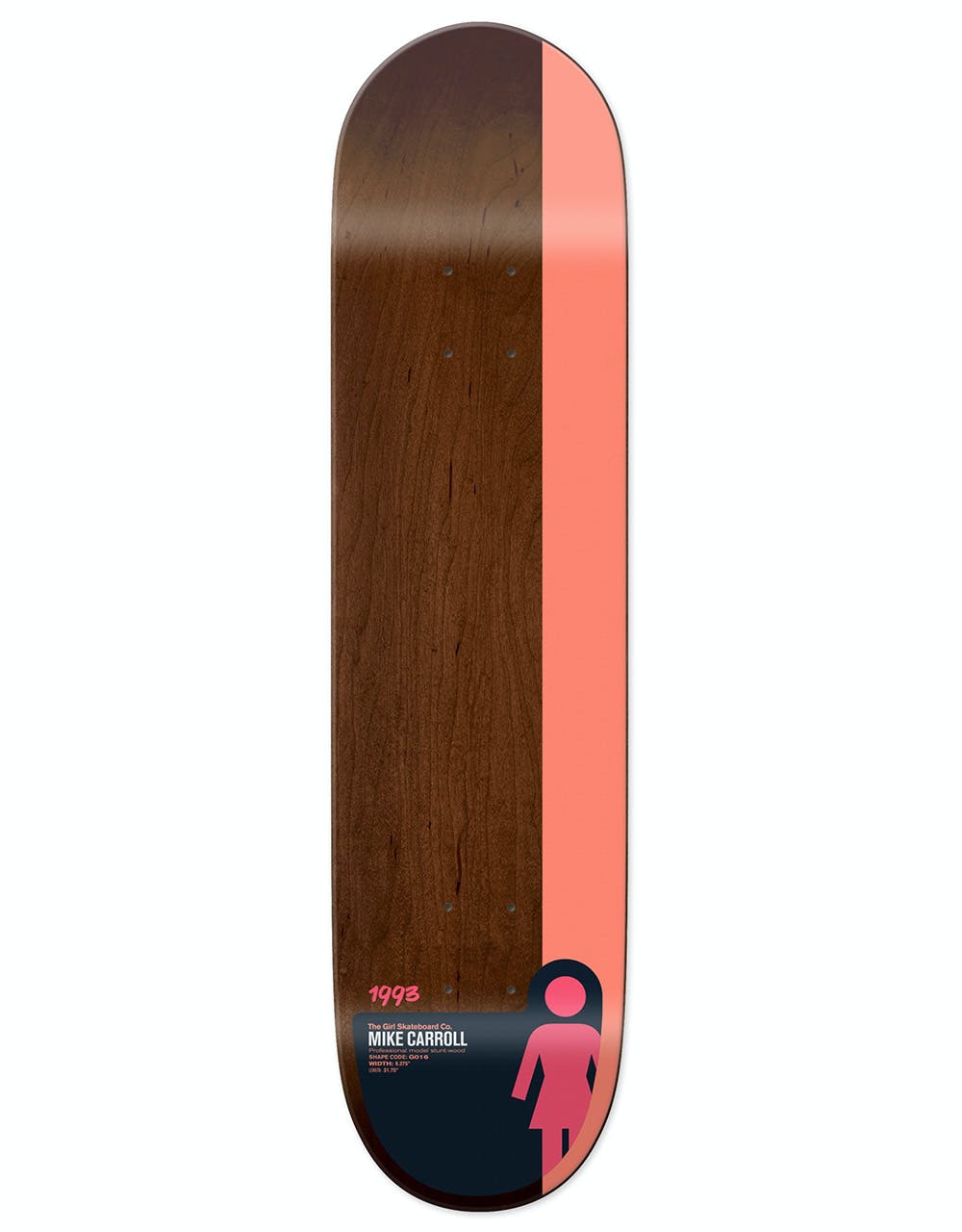 Girl Carroll Tail Block Skateboard Deck - 8.375"