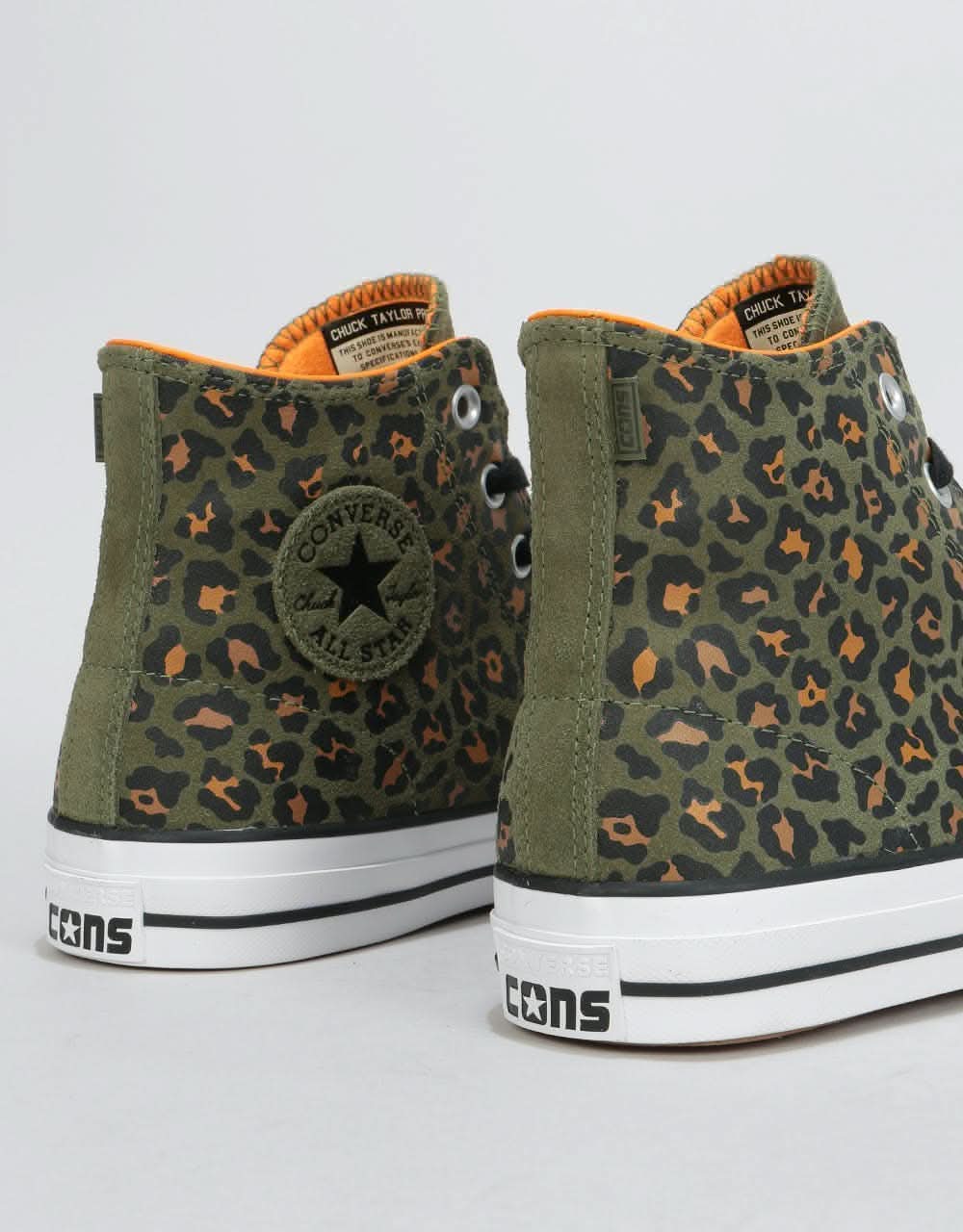 Converse CTAS Pro Hi Skate Shoes - Field Surplus/Black/White