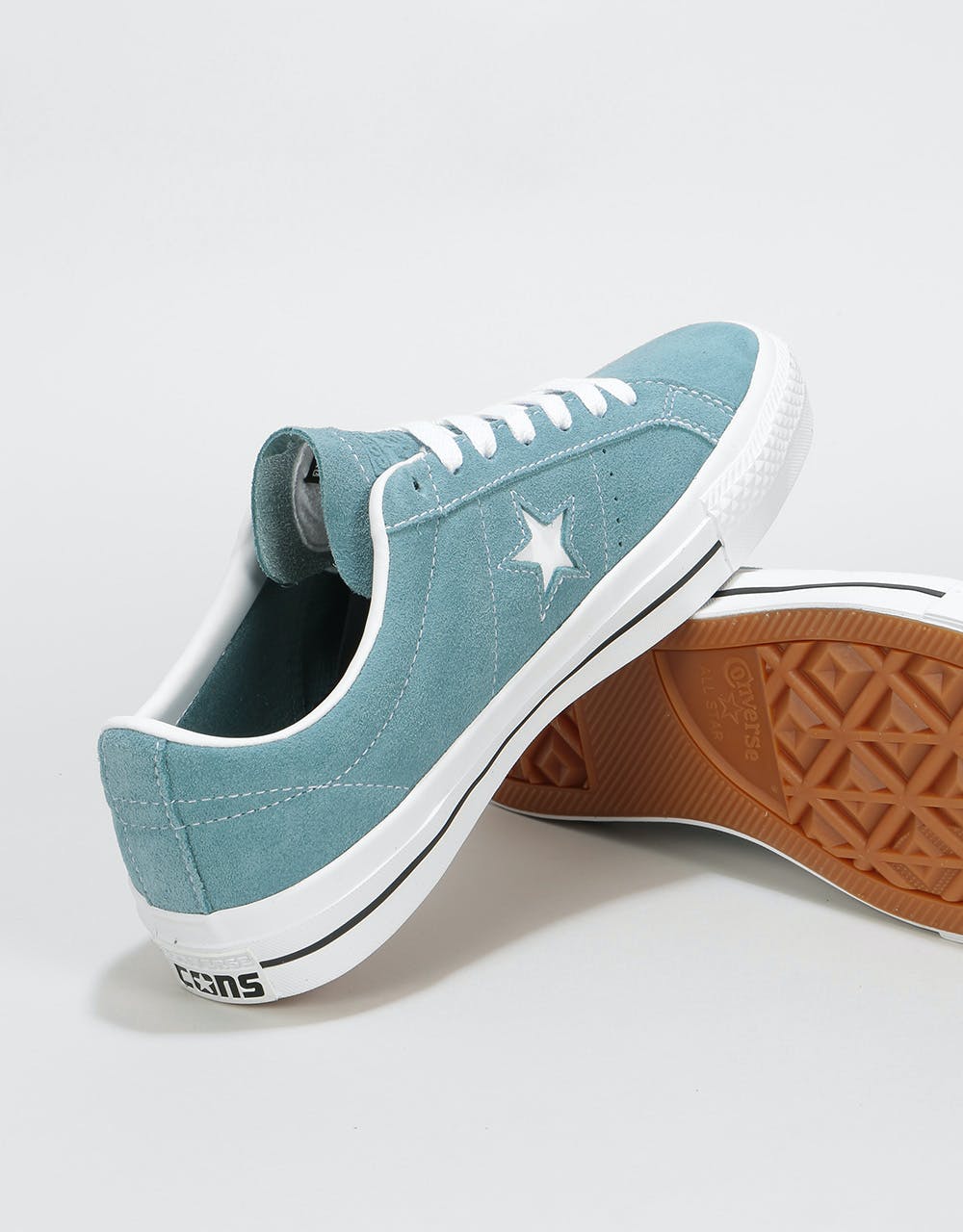 Converse One Star Pro Ox Skate Shoes - Celestial Teal/Black/White