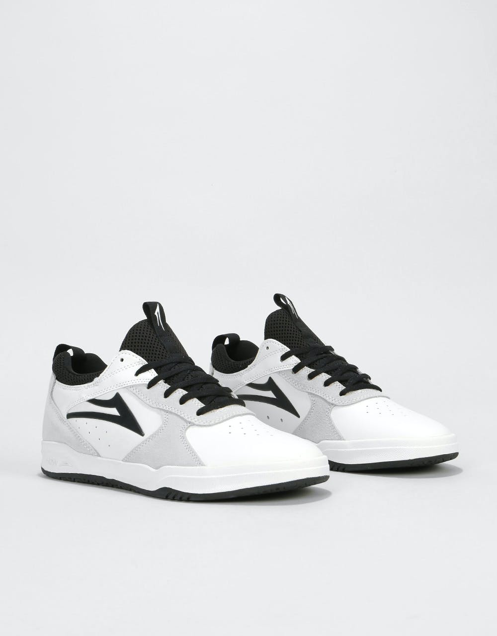 Lakai The Proto Skate Shoes - White/Black Suede