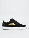 Lakai Bristol Skate Shoes - Black/Gold Suede