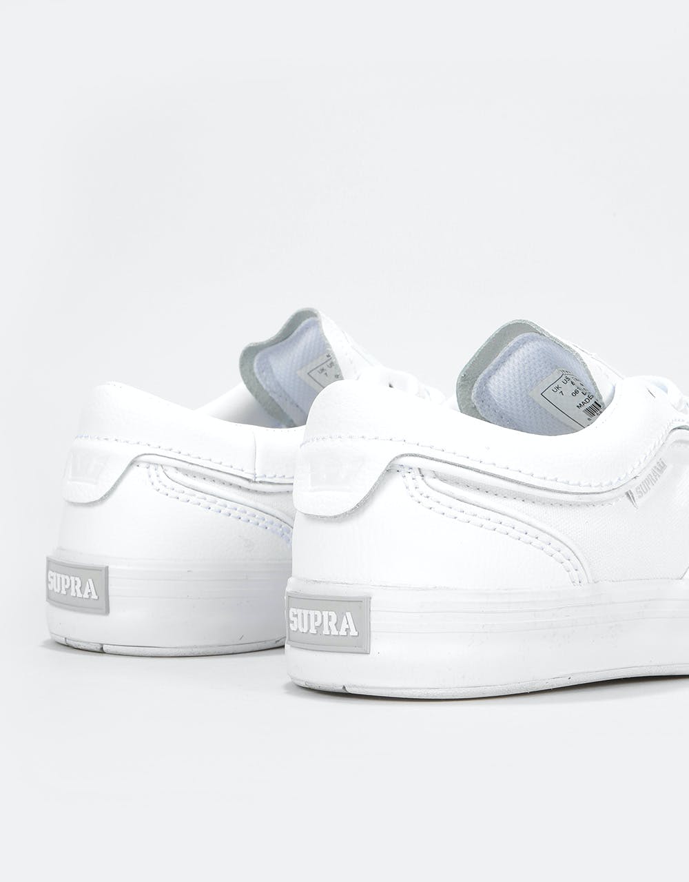 Supra Hammer VTG Skate Shoes - White/White