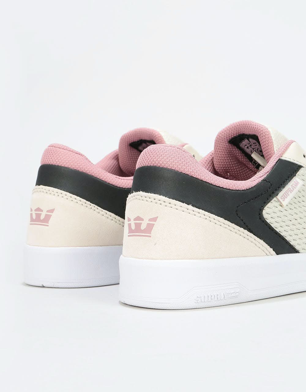 Supra Saint Skate Shoes - Bone/Black-White