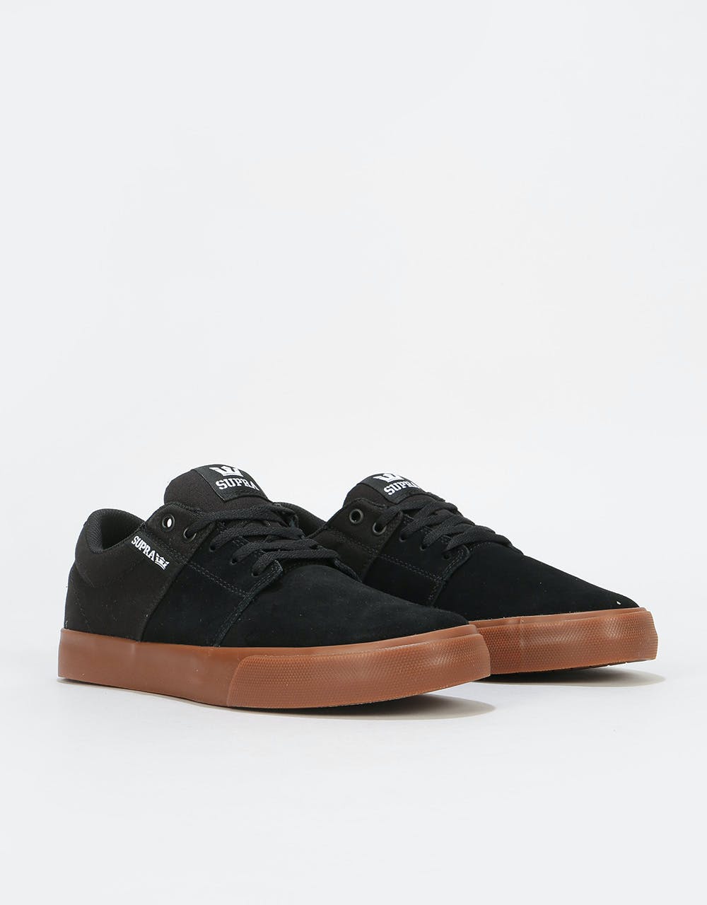 Supra Stacks Vulc II Skate Shoes - Black/Gum