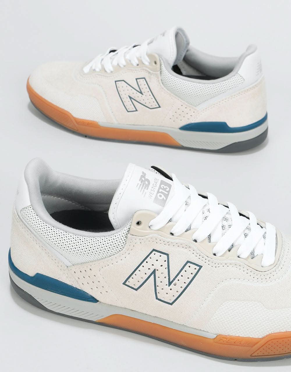 New Balance Numeric Westgate 913 Skate Shoes - Sea Salt/Dark Sea