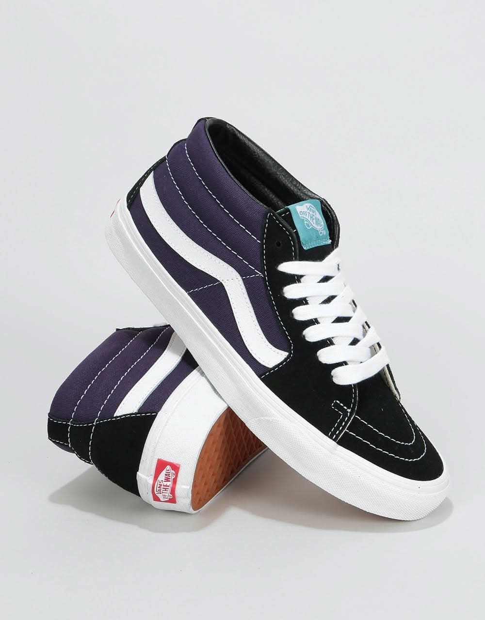 Vans Sk8-Mid Skate Shoes - (Retro Skate) Black/Mysterioso