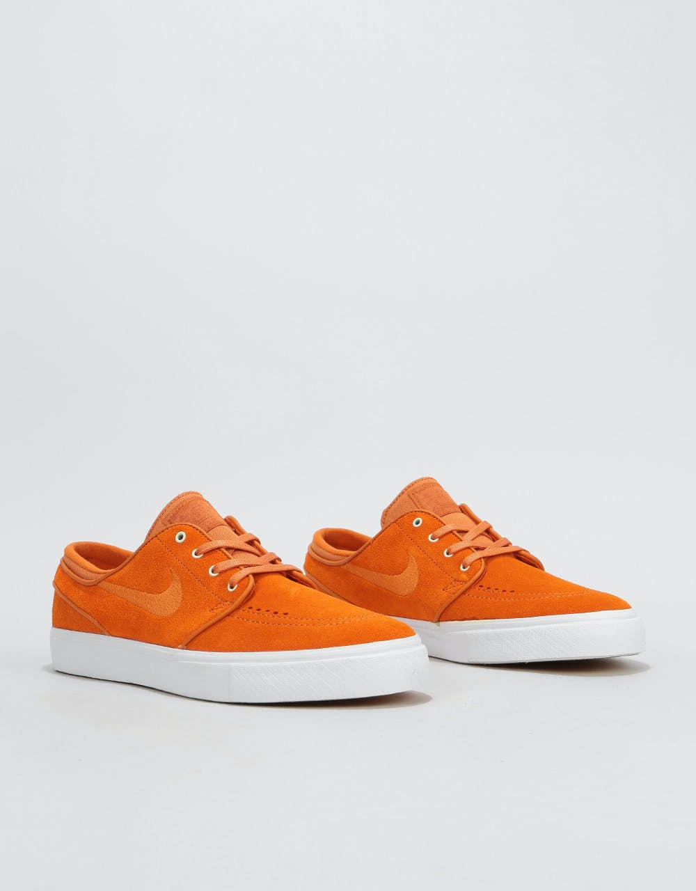 Nike SB Zoom Stefan Janoski Skate Shoes - Cinder Orange/White