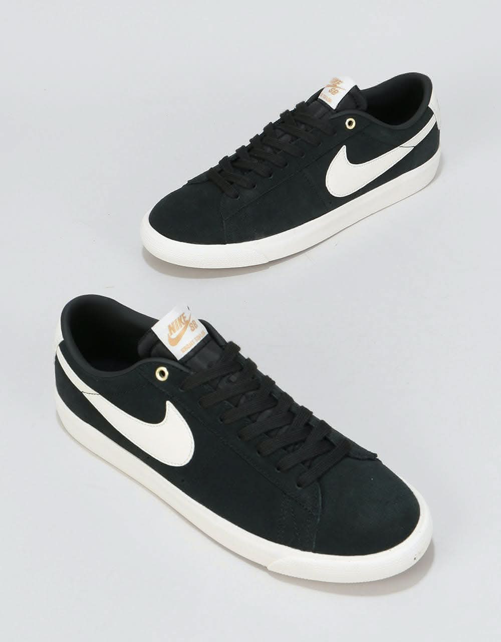 Nike SB GT Blazer Low Skate Shoes - Black/Sail