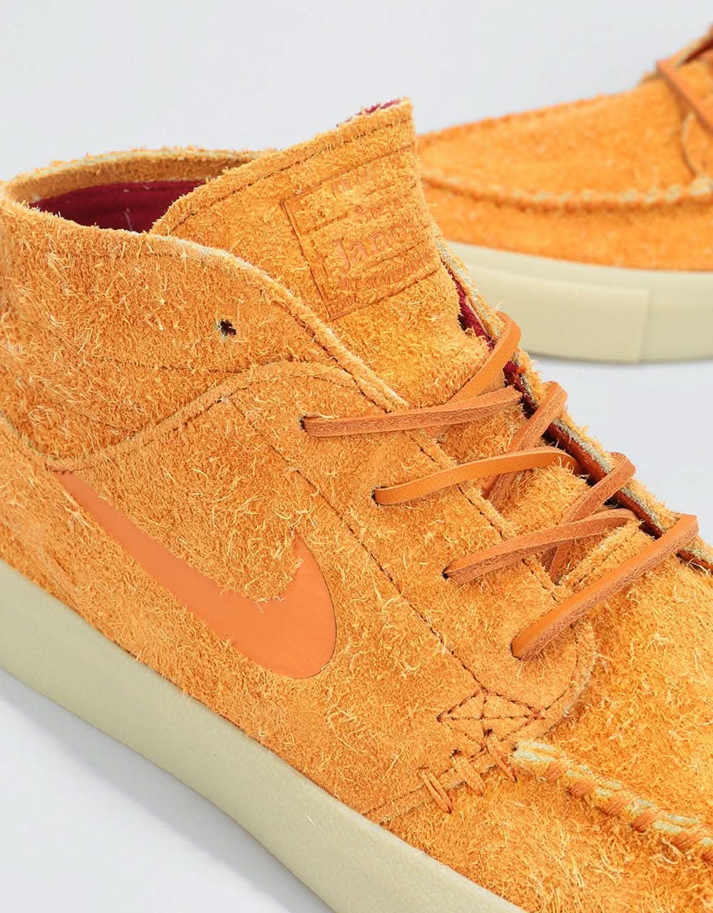 Nike SB Zoom Janoski Mid Crafted Skate Shoes - Cinder Orange/Team Gold