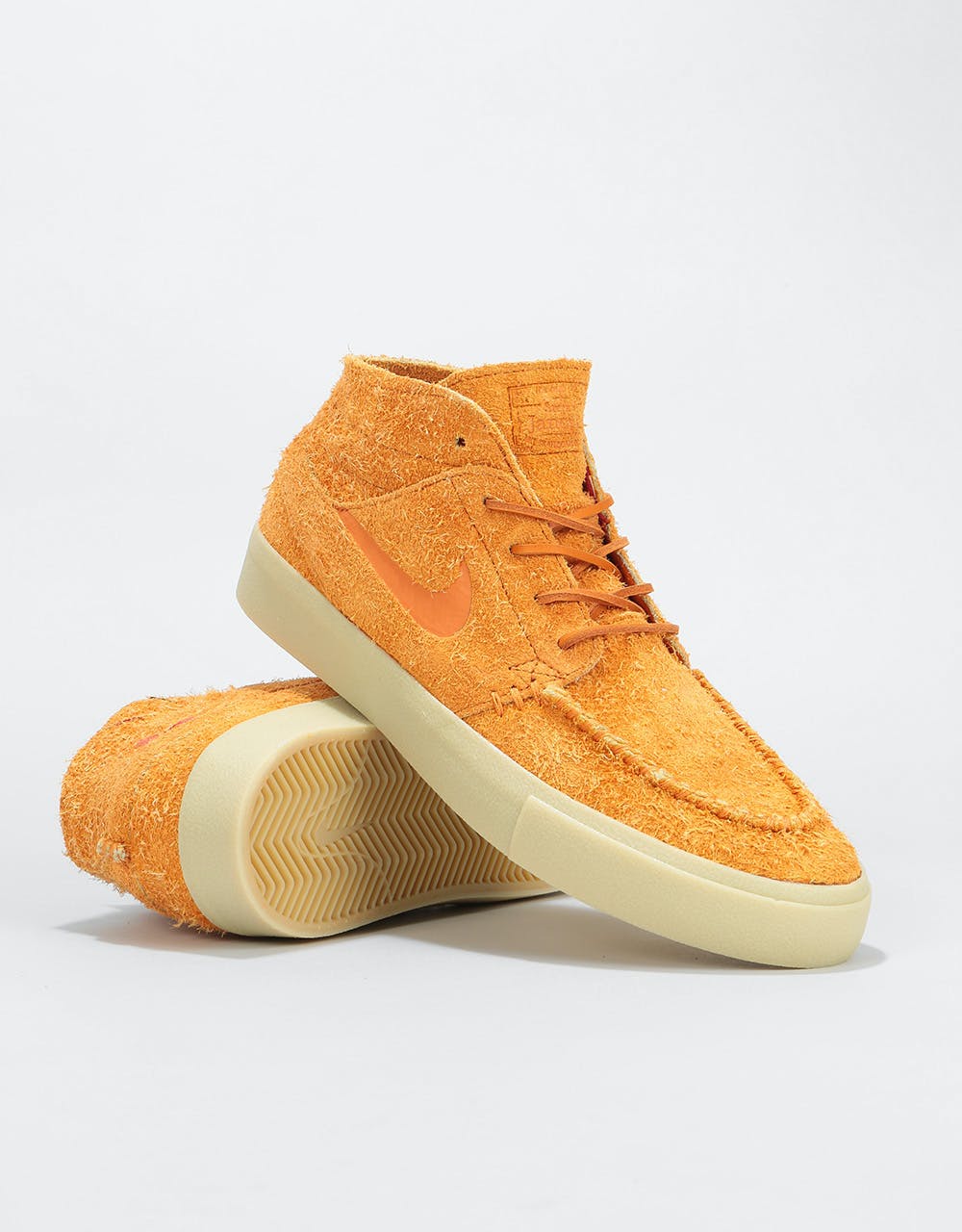 Nike SB Zoom Janoski Mid Crafted Skate Shoes - Cinder Orange/Team Gold