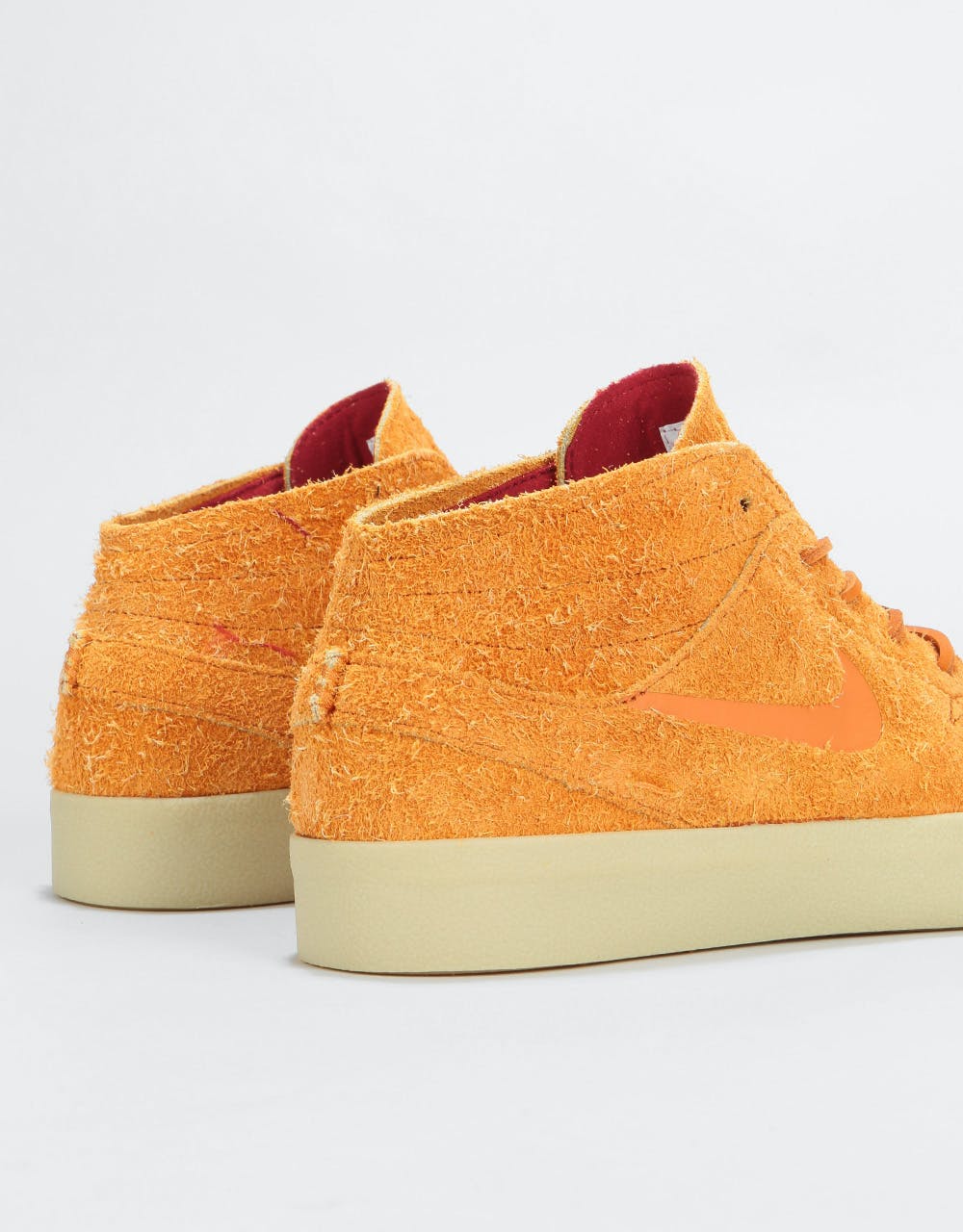 Nike SB Zoom Janoski Mid Crafted Skate Shoes - Cinder Orange/Team Gold