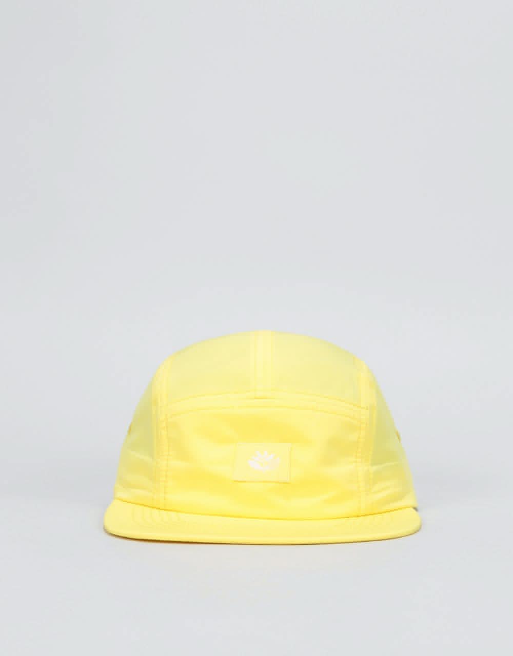 Magenta 5 Panel Cap - Yellow