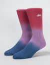 Stüssy Dip Dye Marl Socks - Red