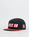 Nike SB Pro Snapback Cap - Black/University Red/University Red