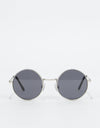 Vans Gundry Sunglasses - Matte Silver-Dark Smoke