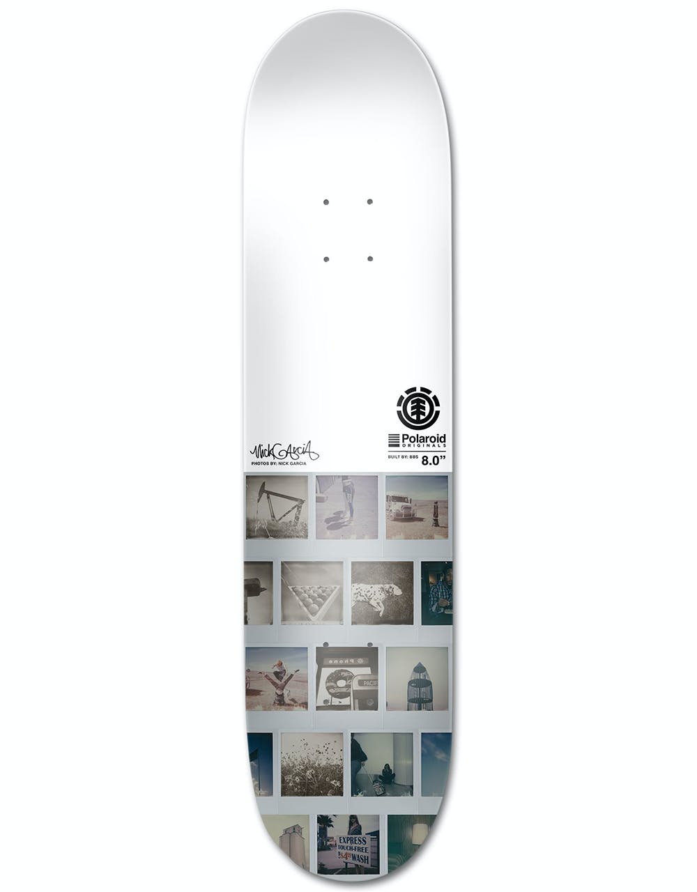 Element x Polaroid Garcia Skateboard Deck - 8.2"