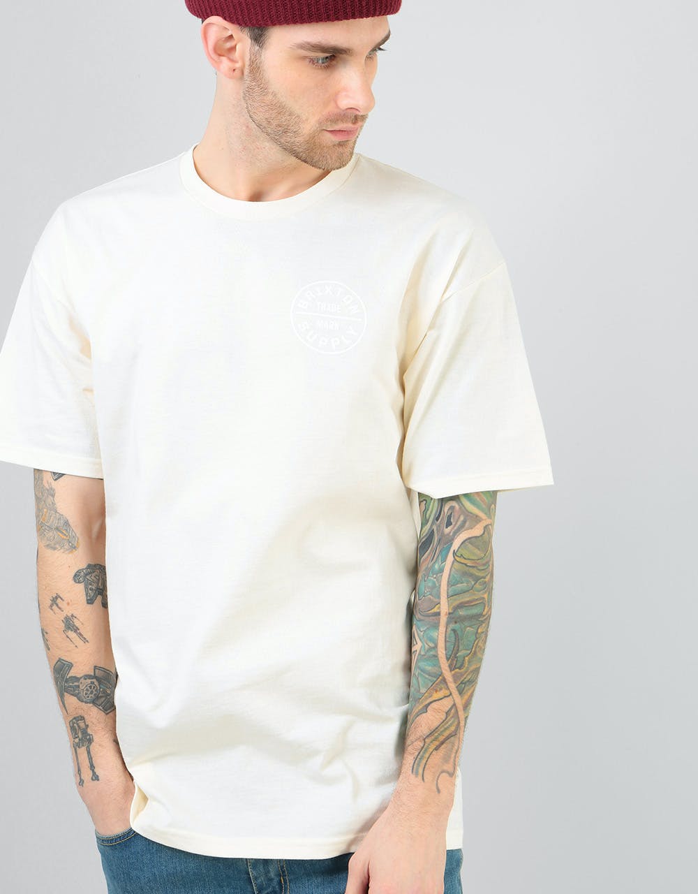 Brixton Oath T-Shirt - Off White