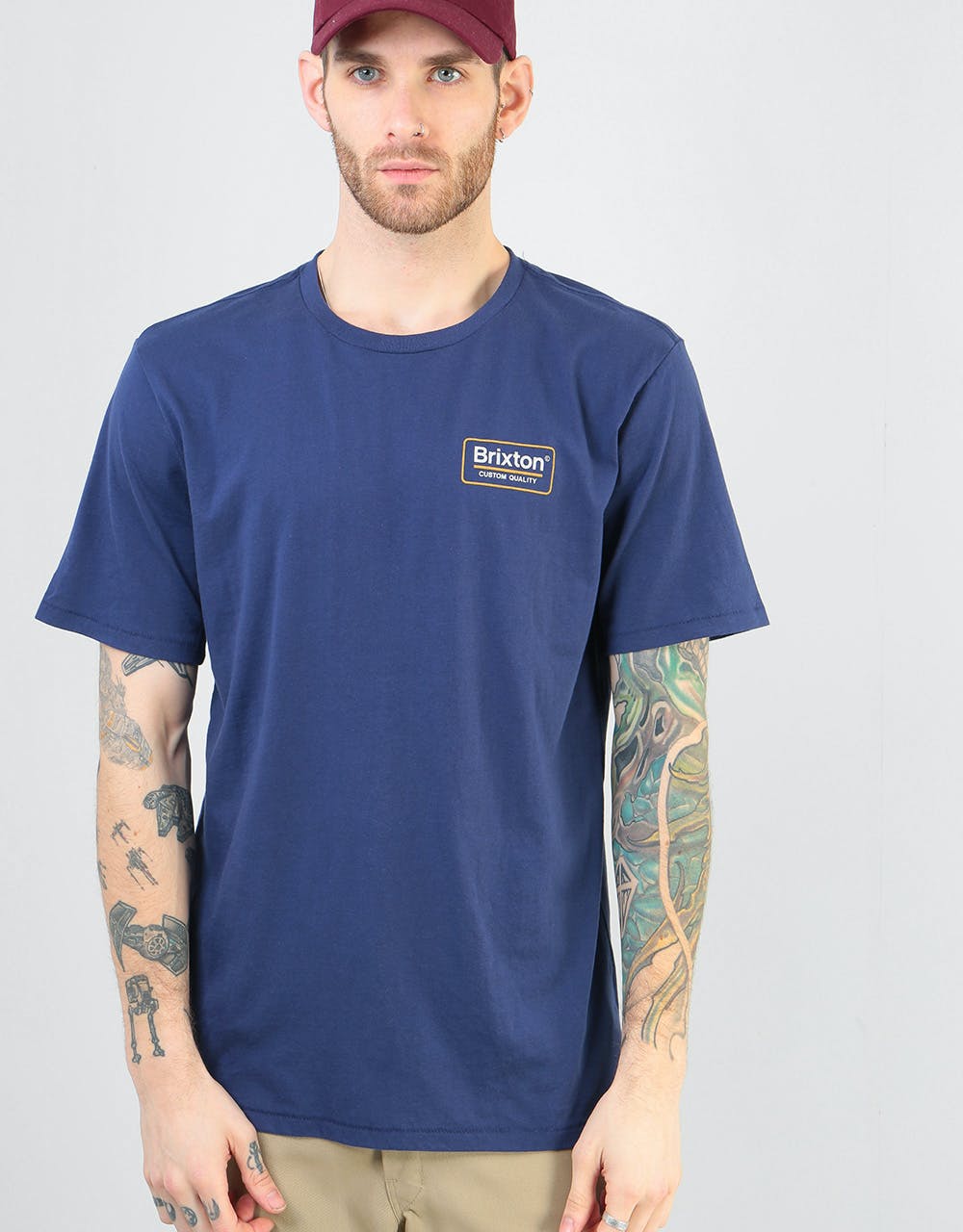Brixton Palmer Premium T-Shirt - Patriot Blue