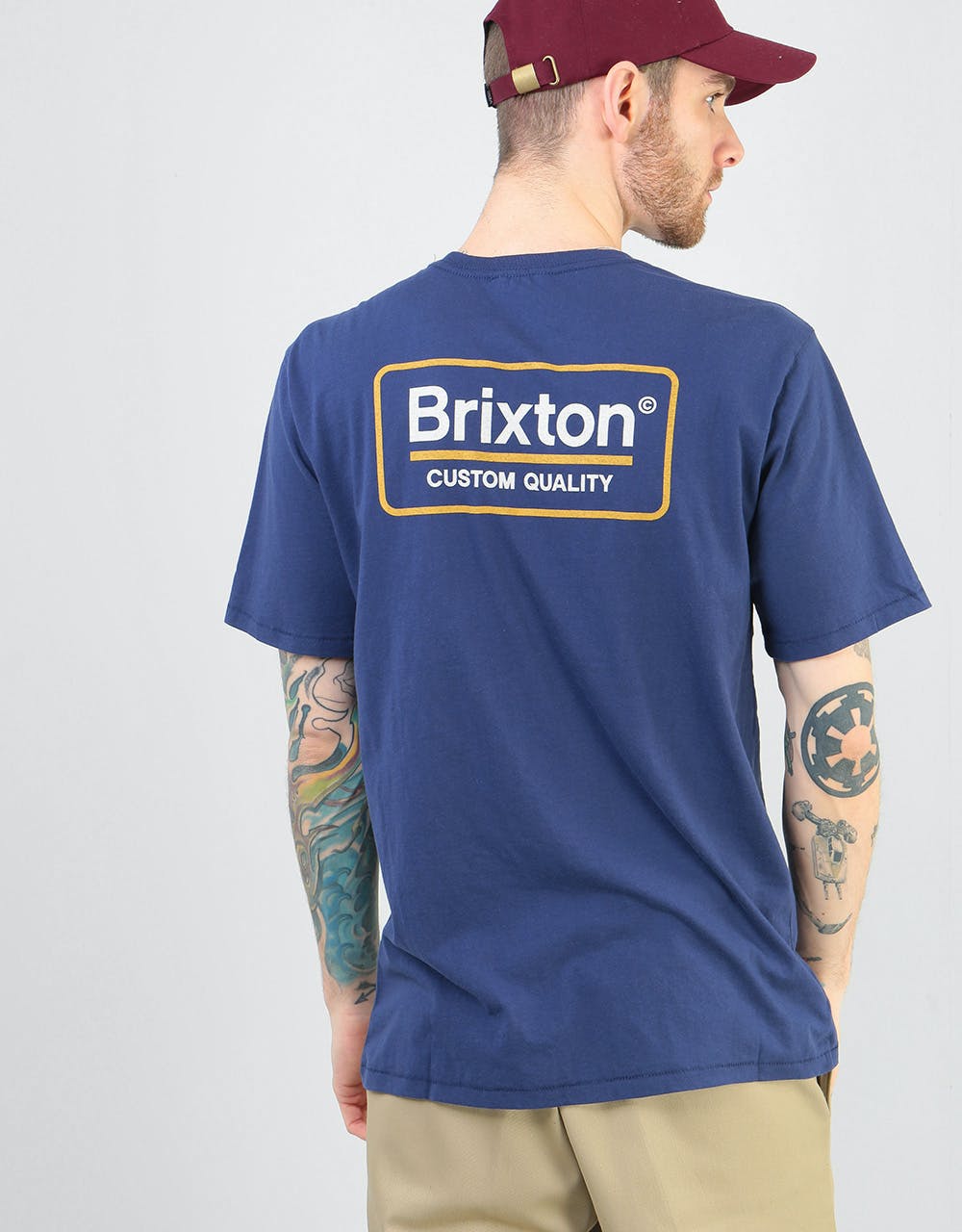 Brixton Palmer Premium T-Shirt - Patriot Blue