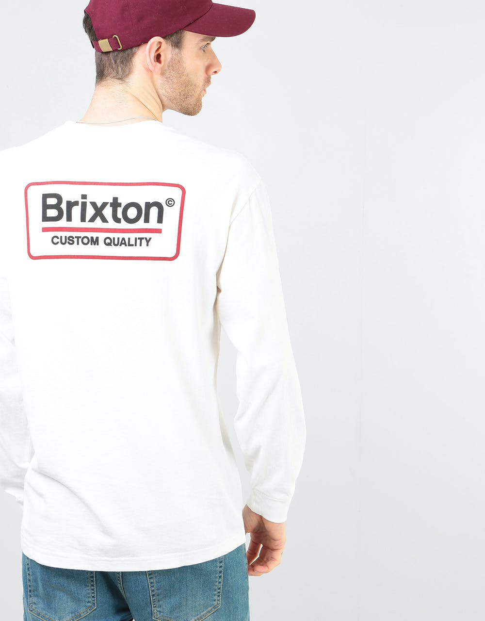 Brixton Palmer SV L/S T-Shirt - Off White