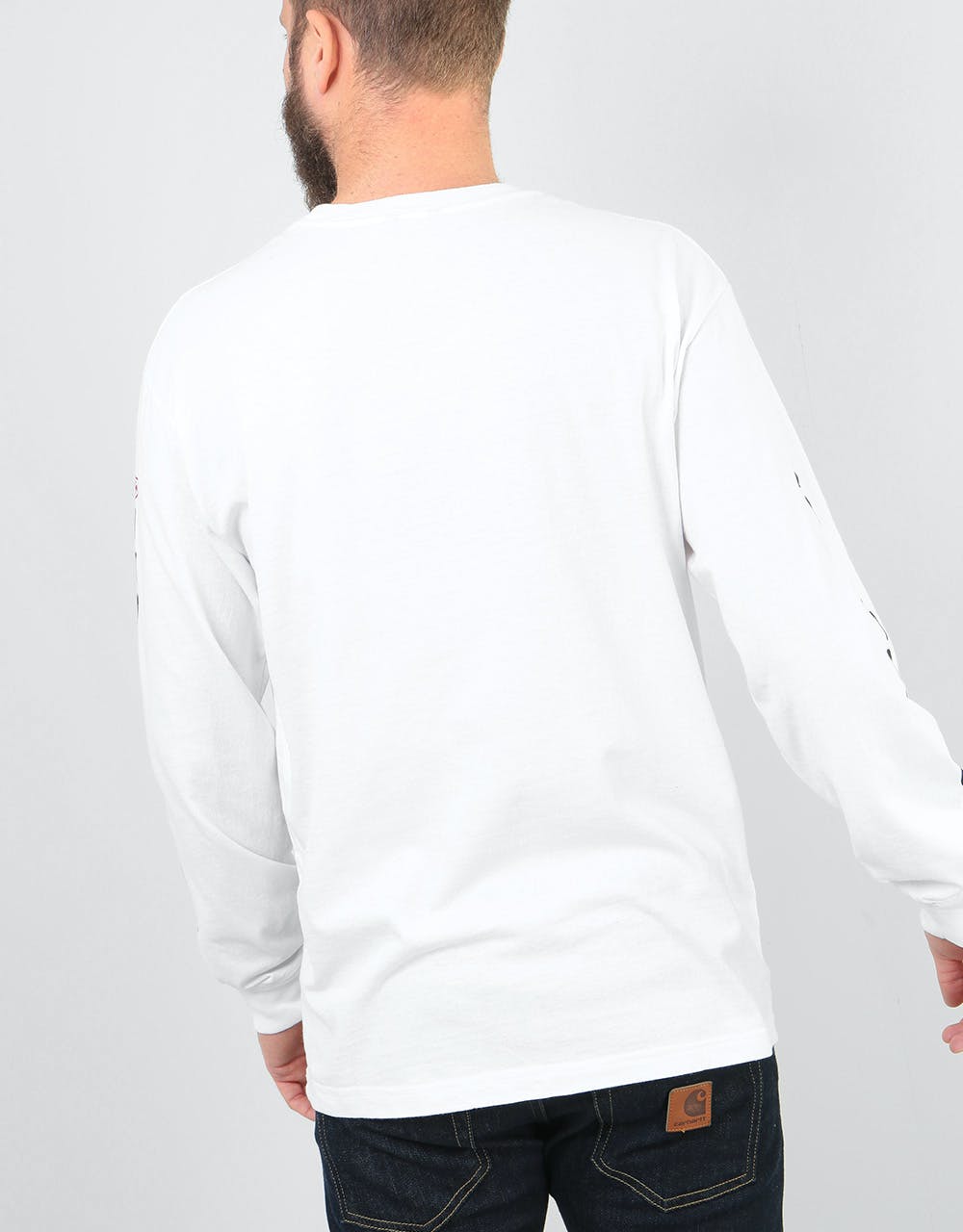 Brixton x Independent Frame L/S T-Shirt - White