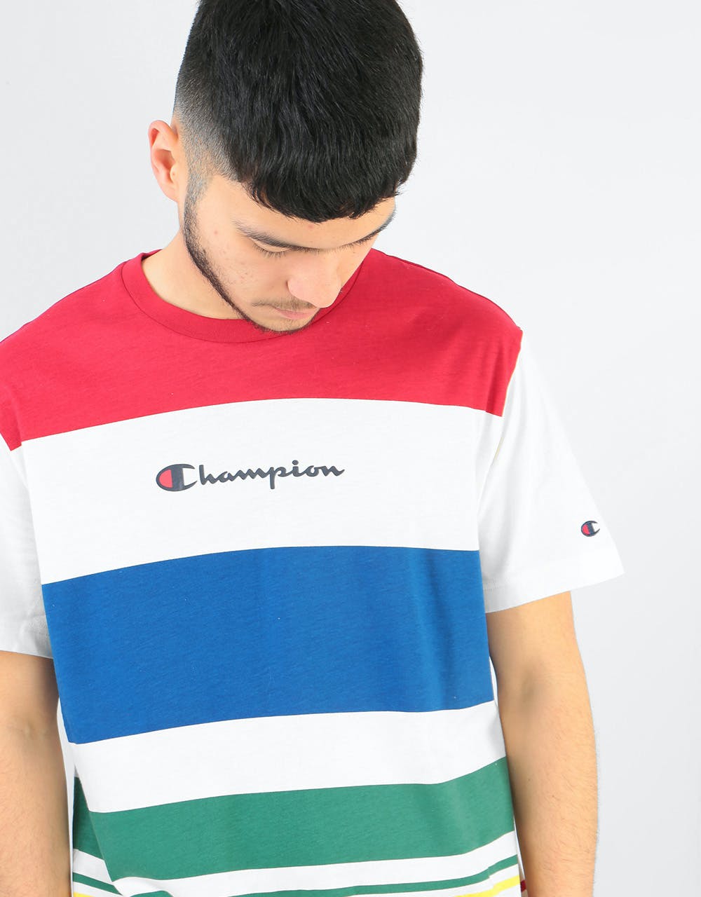 Champion Stripe Crewneck T-Shirt - OFW/All Over