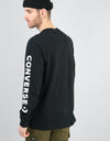 Converse Star Chevron Wordmark L/S T-Shirt - Black