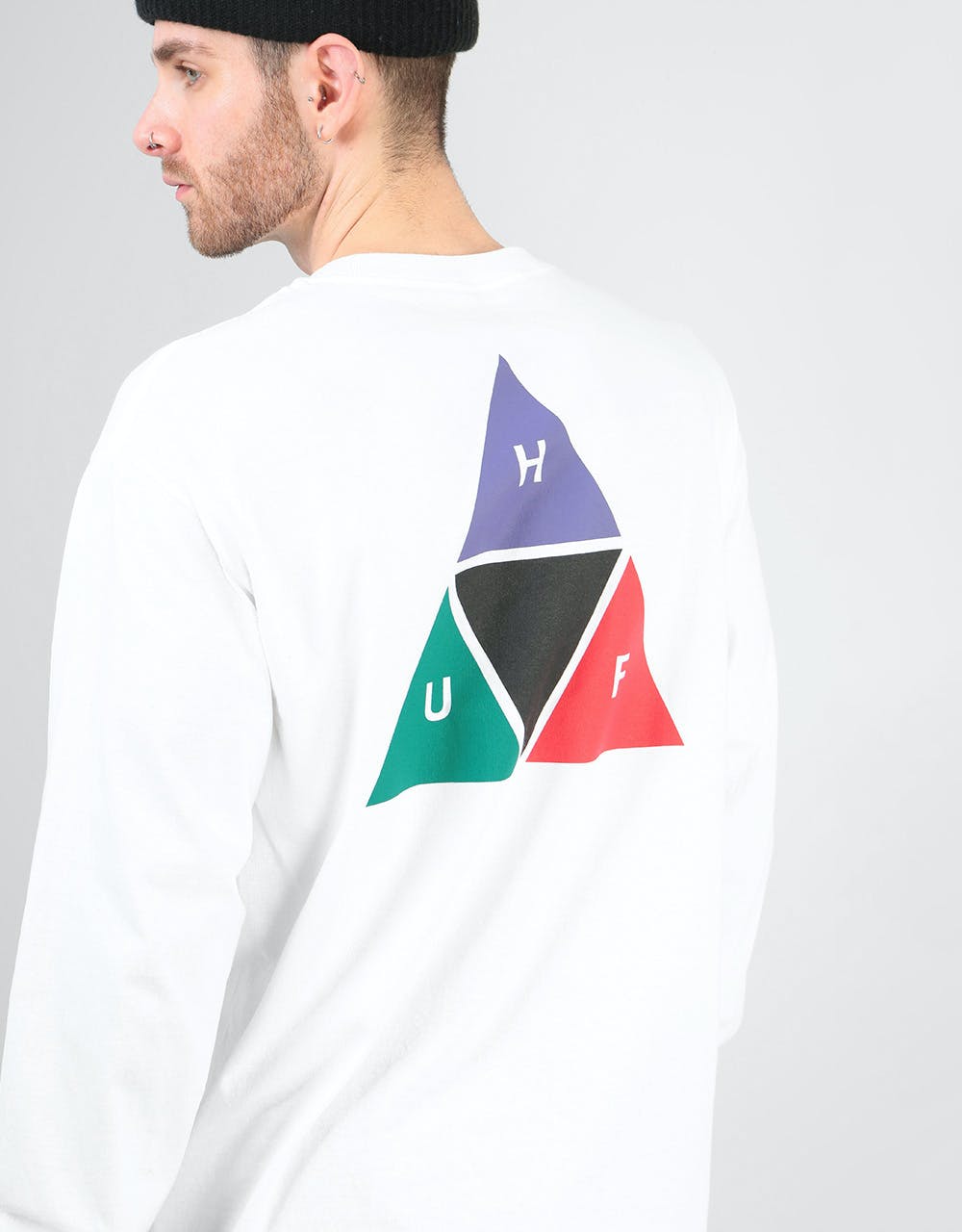 HUF Prism TT L/S T-Shirt - White