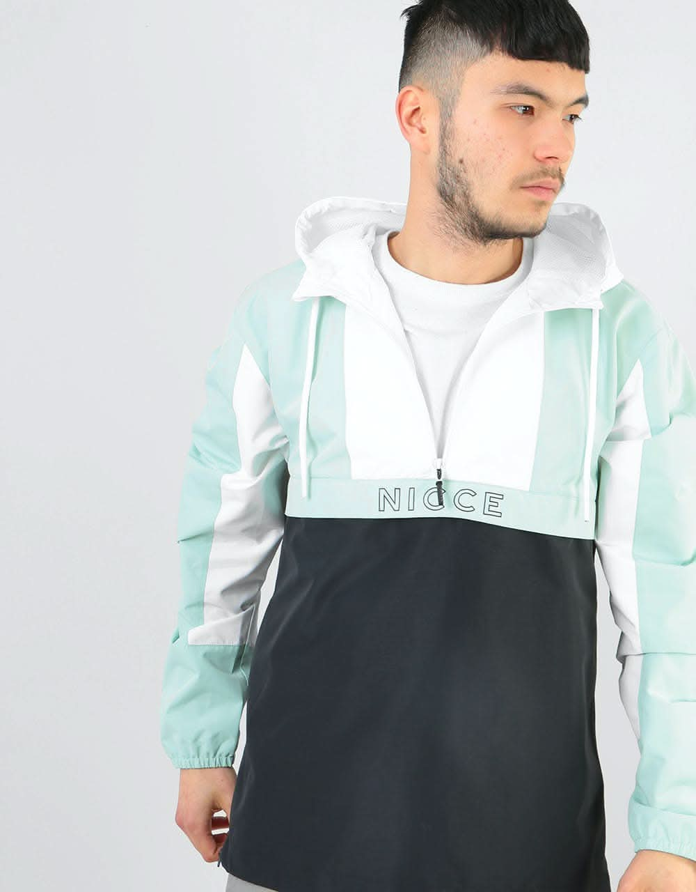 Nicce Byron Jacket - White/Mint